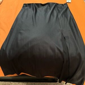 Black Satin Skirt